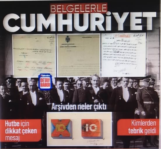 102. yılında belgelerle Cumhuriyet! Arşivden neler çıktı