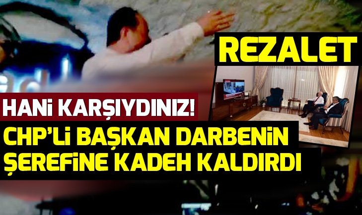 15 Temmuz'a kadeh kaldıran CHP'li Belediye Başkanı Recep Gürkan'a suç duyurusu.