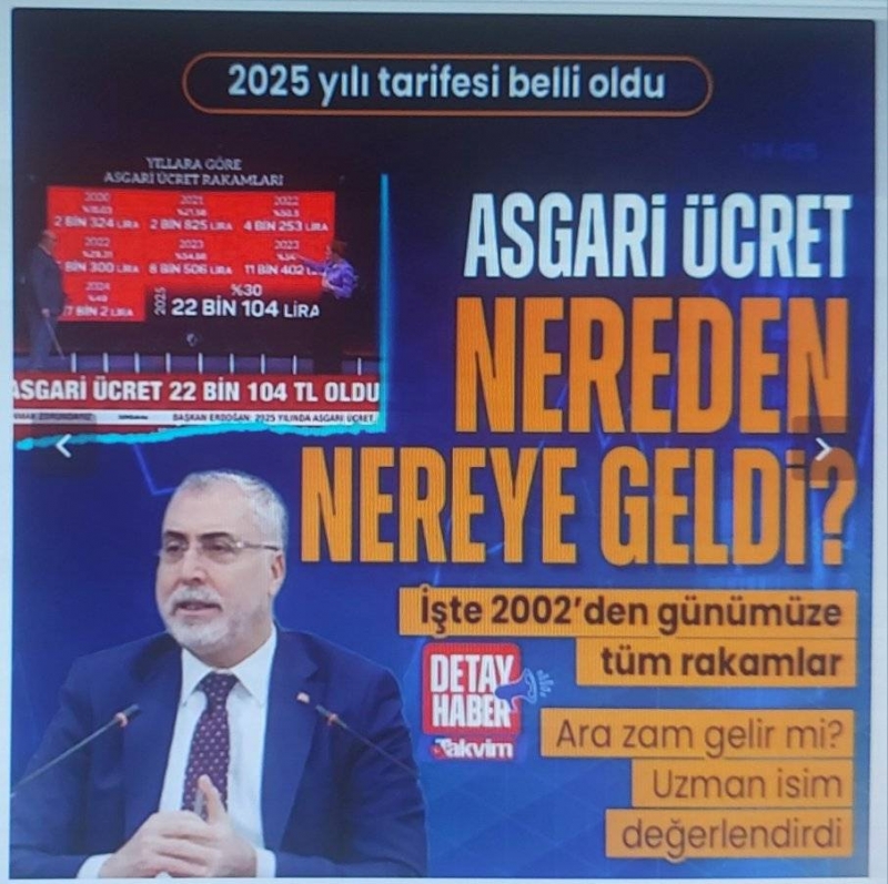 2025 asgari ücret 22 bin 104 TL olarak açıklandı! Başkan Erdoğan paylaştı: 