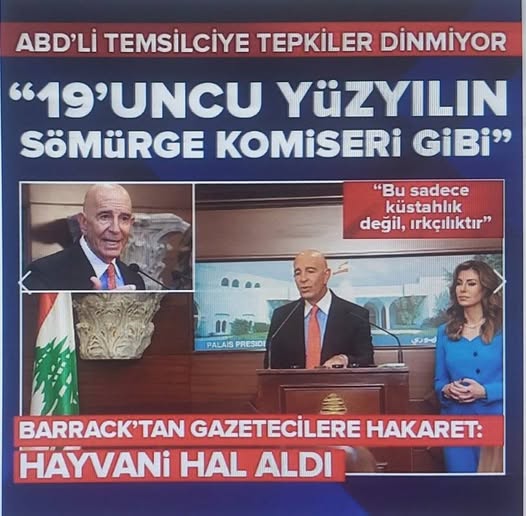 ABD'nin Türkiye Büyükelçisi Barrack'tan gazetecilere hakaret! 'Hayvan gibi davranmayın'