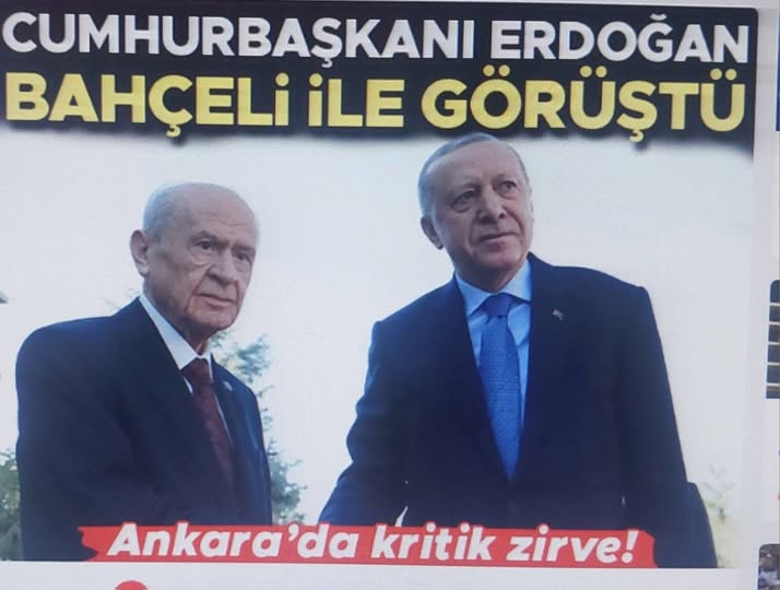 Ankara'da sürpriz Cumhur zirvesi! Başkan Erdoğan ve Bahçeli bir araya geldi