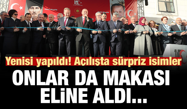 Anlamlı açılışta sürpriz isimler!

