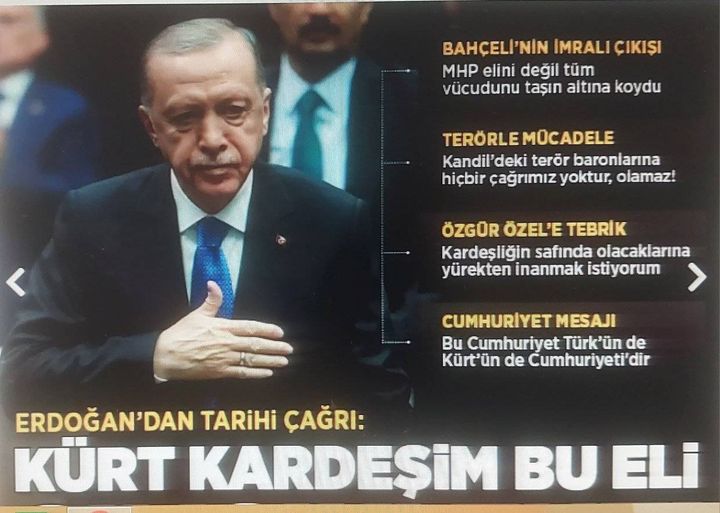 Bahçeli'ye tam destek veren Erdoğan'dan tarihi çağrı: Kürt kardeşim bu eli sımsıkı tut 
