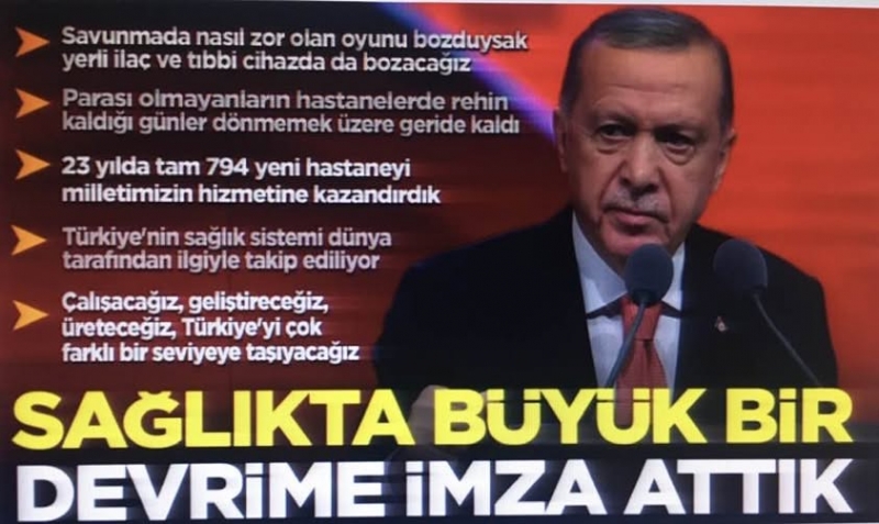 Başkan Erdoğan 11. Tıp Kurultayı'nda hedefi açıkladı: 