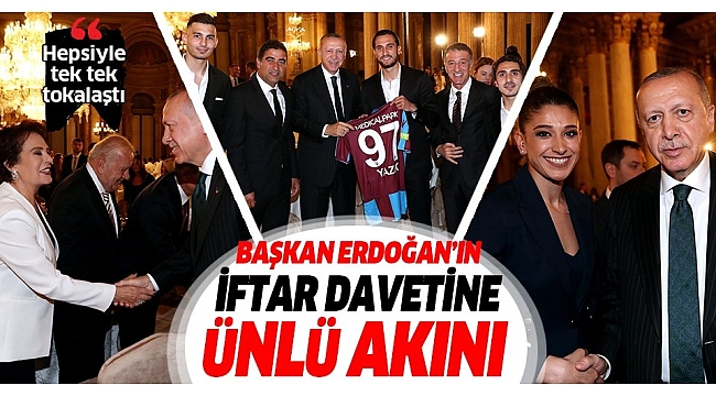 Başkan Erdoğan sanatçı ve sporcularla iftarda bir araya geldi...