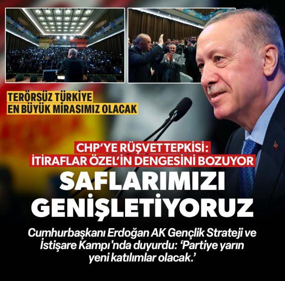 Başkan Erdoğan AK Gençlik kampında açıkladı: 