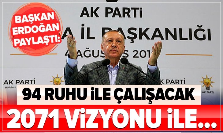 Başkan Erdoğan Bursa'da AK Parti Teşkilat yemeğinde konuştu: MHP ile güç birliğine devam edeceğiz..
