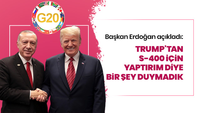 Başkan Erdoğan: Şu ana kadar yaptırım diye hiçbir şey duymadık.
