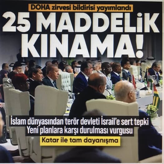 Başkan Erdoğan'dan Katar'da Gazze diplomasisi! 
