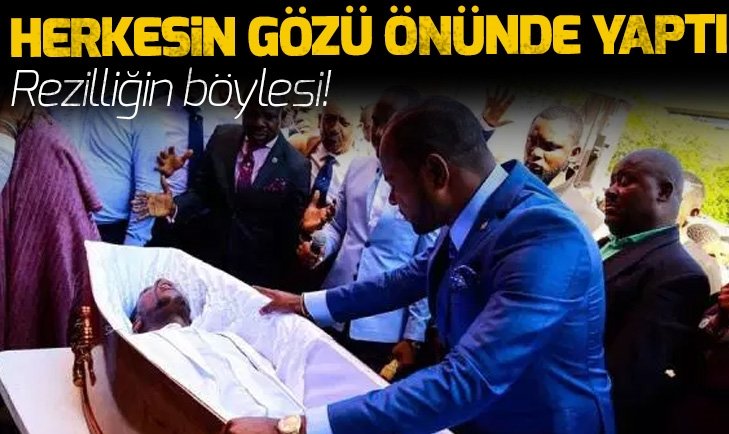 Büyük rezillik! Herkesin gözü önünde 'ölüyü diriltti!'