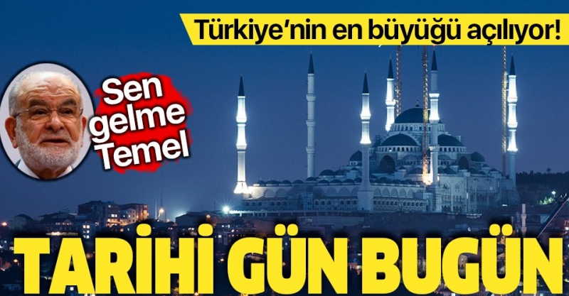 Çamlıca Camii'nin resmi açılışı Başkan Erdoğan'ın katılımıyla yapılıyor.