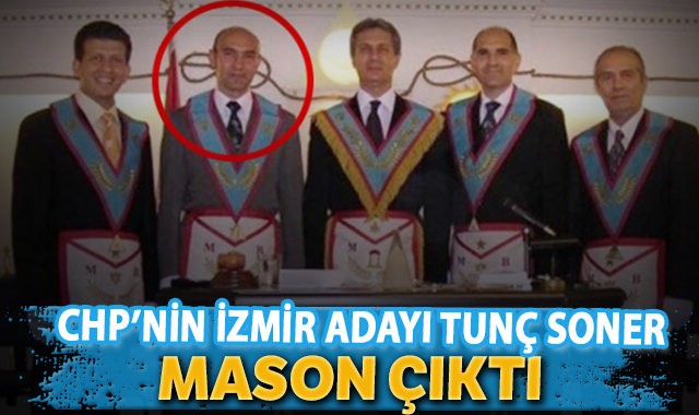CHP'nin İzmir adayının mason fotoğrafı.