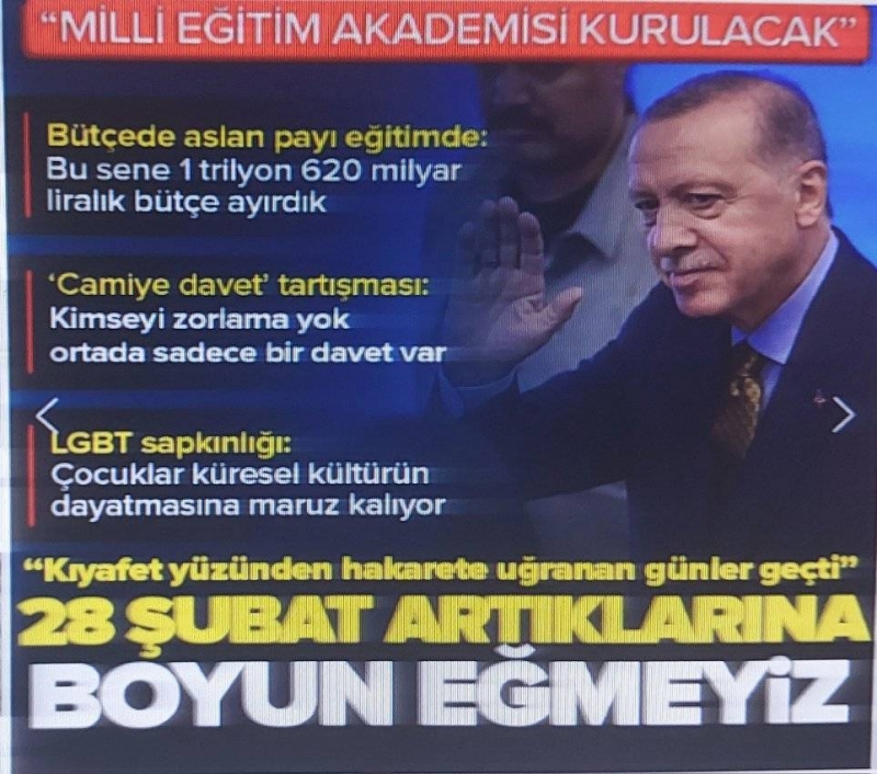 Cumhurbaşkanı Erdoğan yeni müfredatı tanıttı: Milli Eğitim Akademisi kurulacak