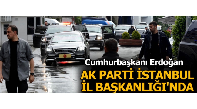 Cumhurbaşkanı Erdoğan AK Parti İstanbul İl Başkanlığı'nda....
