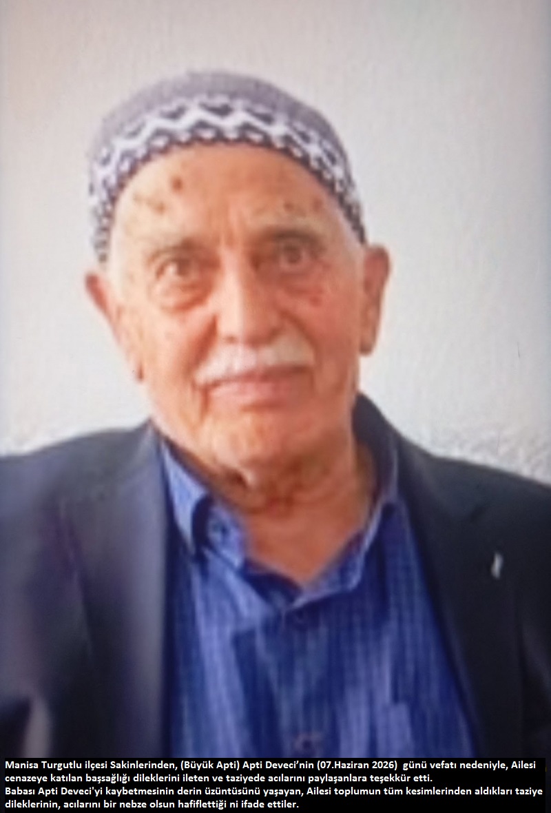 Deveci Ailesinden,Taziye Teşekkür Mesajı