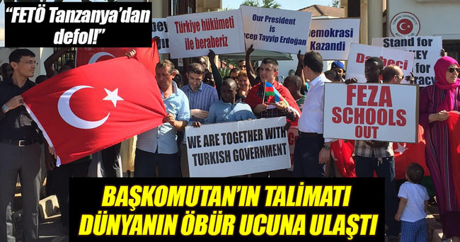 Dünyanın öbür ucundan Türkiye'ye destek mesajı