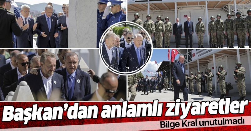 Erdoğan, Bosna'da ‘Barış Gücü’nde görevli Türk askerleri ziyaret etti.