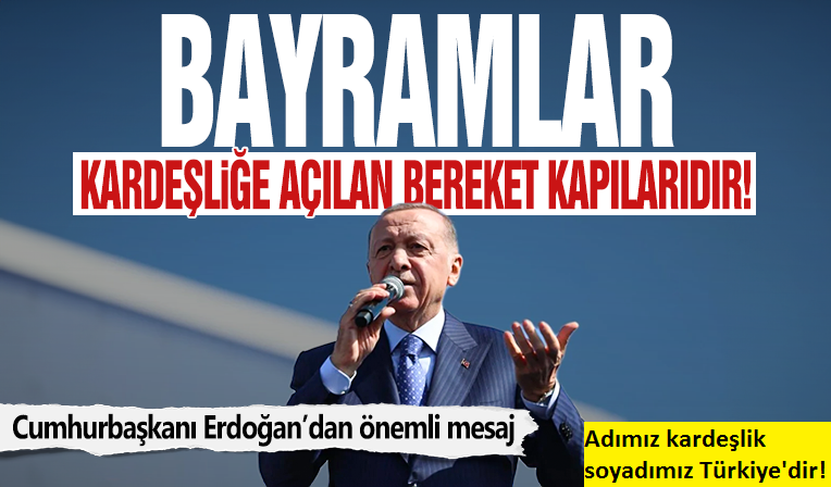 Erdoğan’dan bayram mesajında 'barış masası' vurgusu: İstanbul'da tarihi bir adım atıldı 