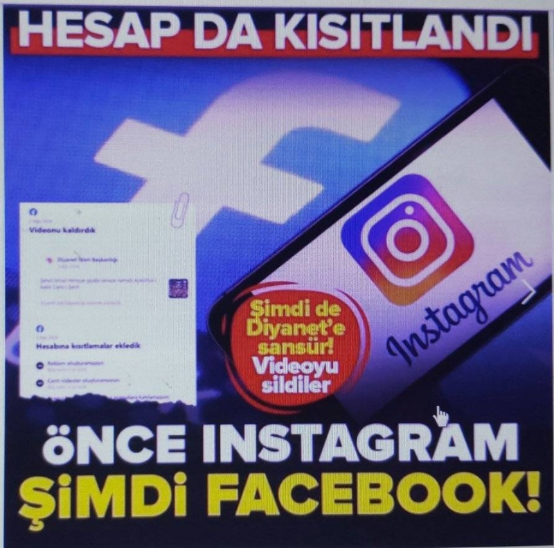 Facebook geri adım atmak zorunda kaldı! Diyanet’in Haniye videosunu kaldırıp 1 ay yayın yasağı getirmişti!
