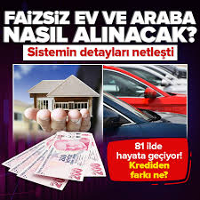 Faizsiz ev ve araba nasıl alınacak? Emlak Katılım'da detaylar netleşti 