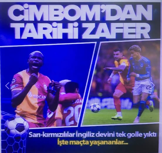 Galatasaray'dan tarihi zafer! Cimbom İngiliz devini tek golle yıktı