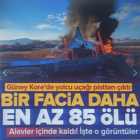 Güney Kore'de uçak kazası! İniş esnasında pistte çıktı: 179 kişinin hayatını kaybettiği, çok sayıda kişinin yaralandığı bildirildi.