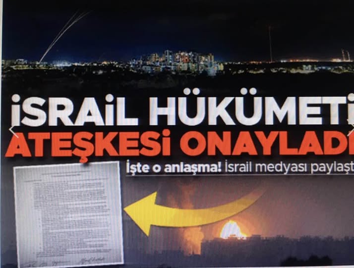 Son dakika...İsrail hükümeti ateşkesi onayladı: İşte anlaşma metni