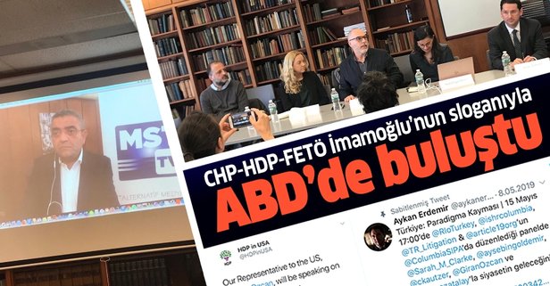 HDP, CHP ve FETÖ ABD’de bir araya geldi..