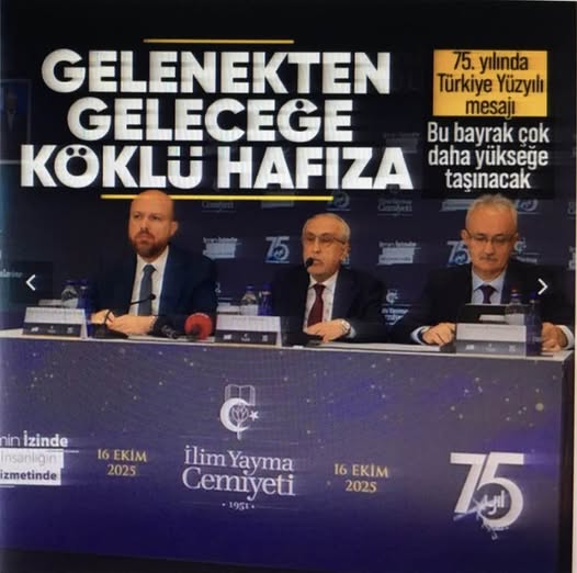 İlim Yayma Cemiyeti’nin 75. yıl buluşması! Bilal Erdoğan'dan net mesaj: Türkiye Yüzyılı hikayesinde önemli birer yapı taşı olmaya vesile olacak