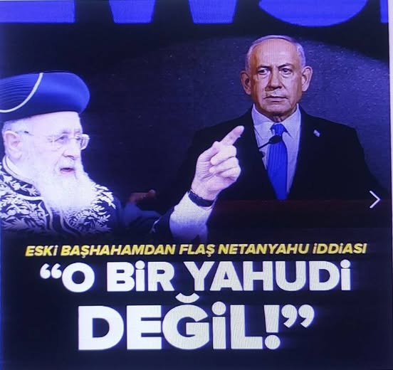 İsrailli eski Başhaham Yosef'ten flaş Netanyahu iddiası! Katil Yahudi değil mi? 
