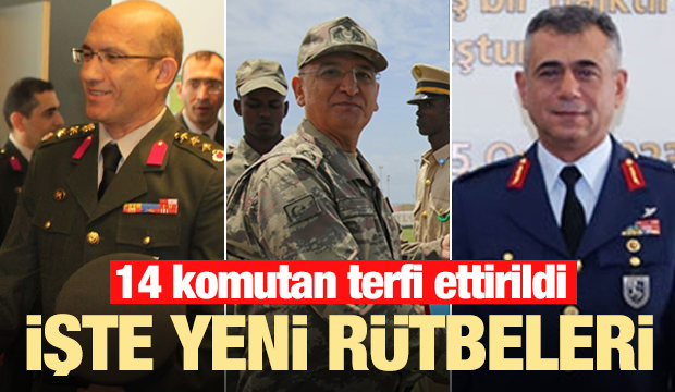 İşte Yüksek Askeri Şura (YAŞ) kararıyla terfi ettirilen komutanlar ve rütbeleri...