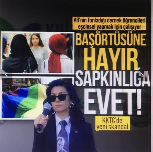 SON DAKİKA | KKTC'de başörtüsünü yasaklatan sendikaya LGBT fonu