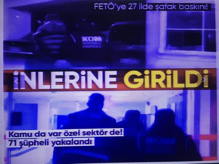 İstanbul merkezli 27 ilde FETÖ'ye şafak baskını: 71 şüpheli yakalandı!