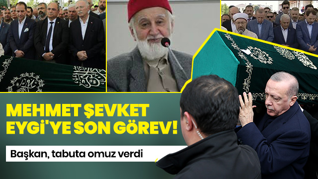 Mehmed Şevket Eygi'ye veda! Başkan Erdoğan da törene katıldı..