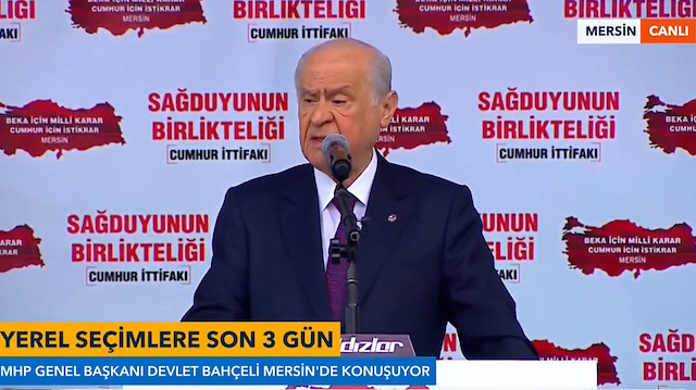 MHP Genel Başkanı Devlet Bahçeli: Cumhur İttifakı Türk milletinden taraftır..
