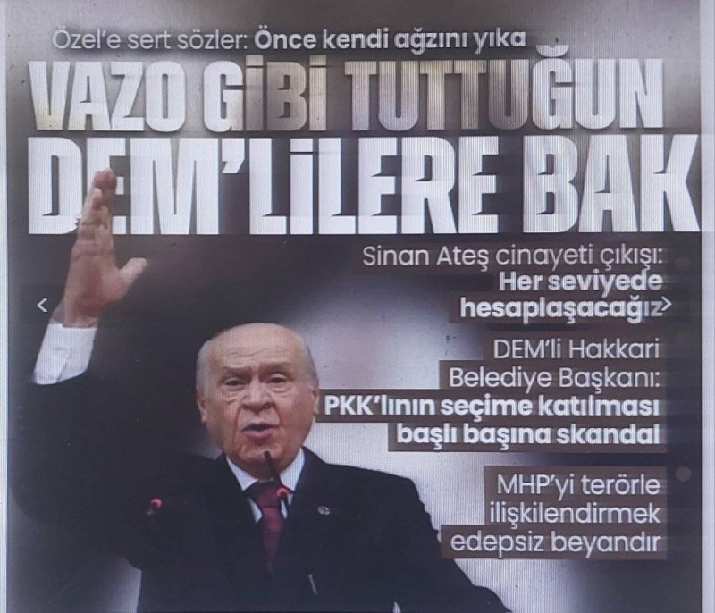 MHP Lideri Devlet Bahçeli'den Netanyahu'ya hodri meydan: Türkiye hava sahasından geç de görelim! 