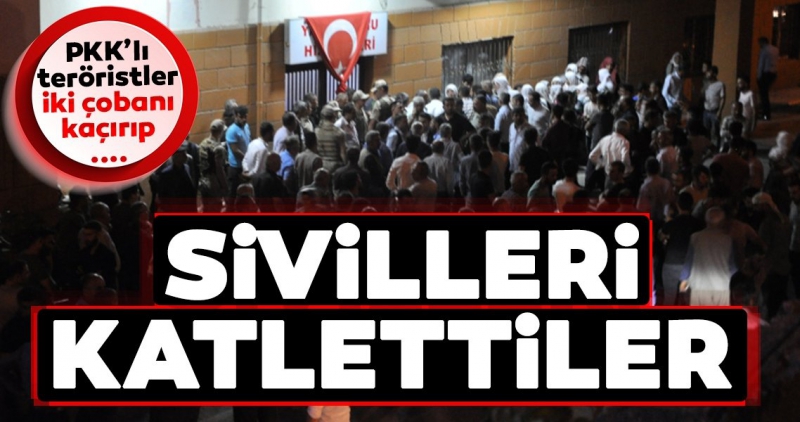 Şırnak'ta PKK'lı teröristler kaçırdıkları iki çobanı öldürdü.