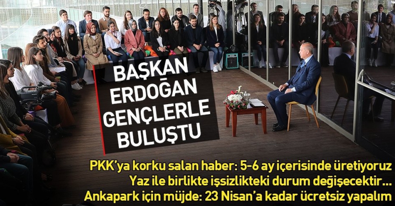 Son dakika: Başkan Erdoğan gençlerin sorularını yanıtladı.