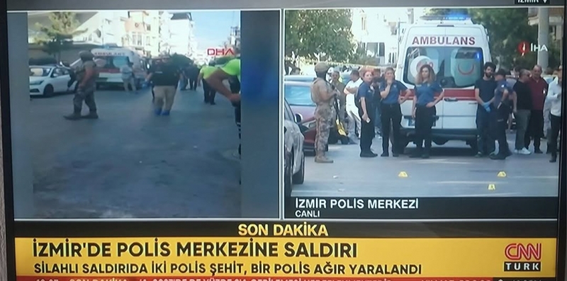 Son dakika: İzmir Balçova'da polis karakoluna silahlı saldırı: 2 polis şehit oldu, 1 polis yaralı 