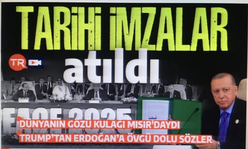 Son dakika: Mısır'da tarihi zirve! Gazze için tarihi 'Niyet Belgesi' imzalandı | Donald Trump'tan Başkan Erdoğan'a övgü ve teşekkür