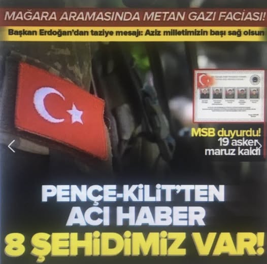 Son dakika! MSB'den acı haber... Mağarada metan gazı nedeniyle şehit olan asker sayısı 8'e yükseldi