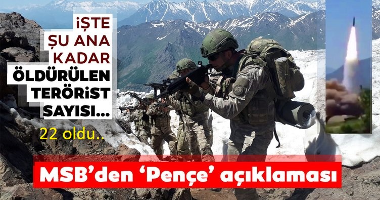 Son Dakika: Pençe Harekatı'nda 3 terörist daha etkisiz hale getirildi!.