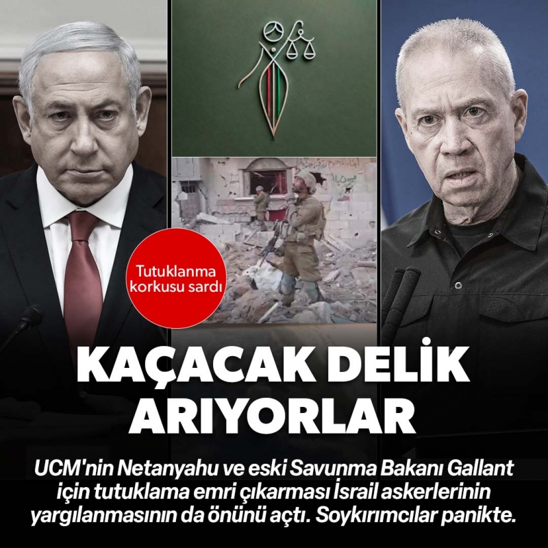 Soykırımcı İsrail askerleri tutuklanma korkusu yaşıyor: Kaçacak delik arıyorlar