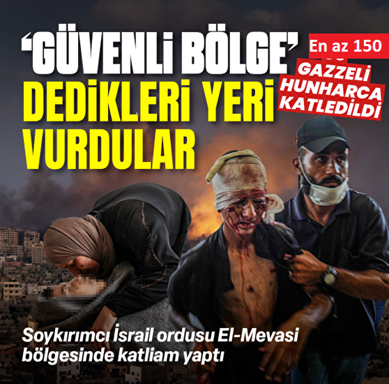 Soykırımcı İsrail El-Mevasi bölgesine saldırdı: Çok sayıda ölü ve yaralı var