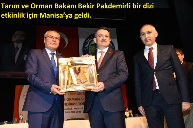 Tarım ve Orman Bakanı Bekir Pakdemirli bir dizi etkinlik için Manisa'ya geldi ve Başkan Kayda'yı ziyaret etti.