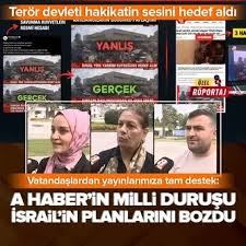 Terör devleti hakikatin sesini hedef aldı! Vatandaşlardan yayınlarımıza tam destek: A Haber’in milli duruşu İsrail’in planlarını bozdu.