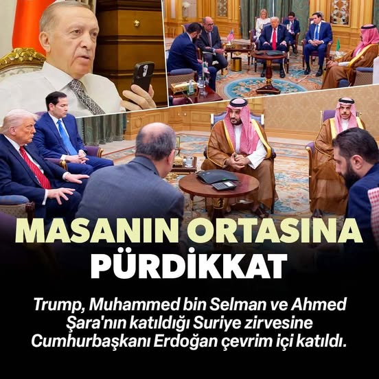 Trump, Şara ve Selman zirvesine Cumhurbaşkanı Erdoğan çevrimiçi olarak katıldı..