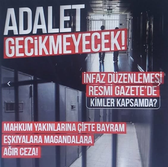  Tüm cezaevlerinde  tahliyeler başladı. 