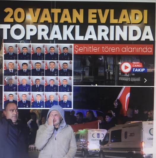 Türkiye 20 şehidini ebediyete uğurluyor, Son dakika... Türkiye kahraman şehitlerini uğurluyor... 20 şehidimiz için tören yapılıyor