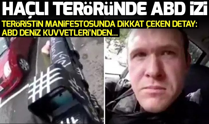 Yeni Zelanda'da katliam yapan Brenton Tarrant'ın manifestosunda şok ABD detayı..